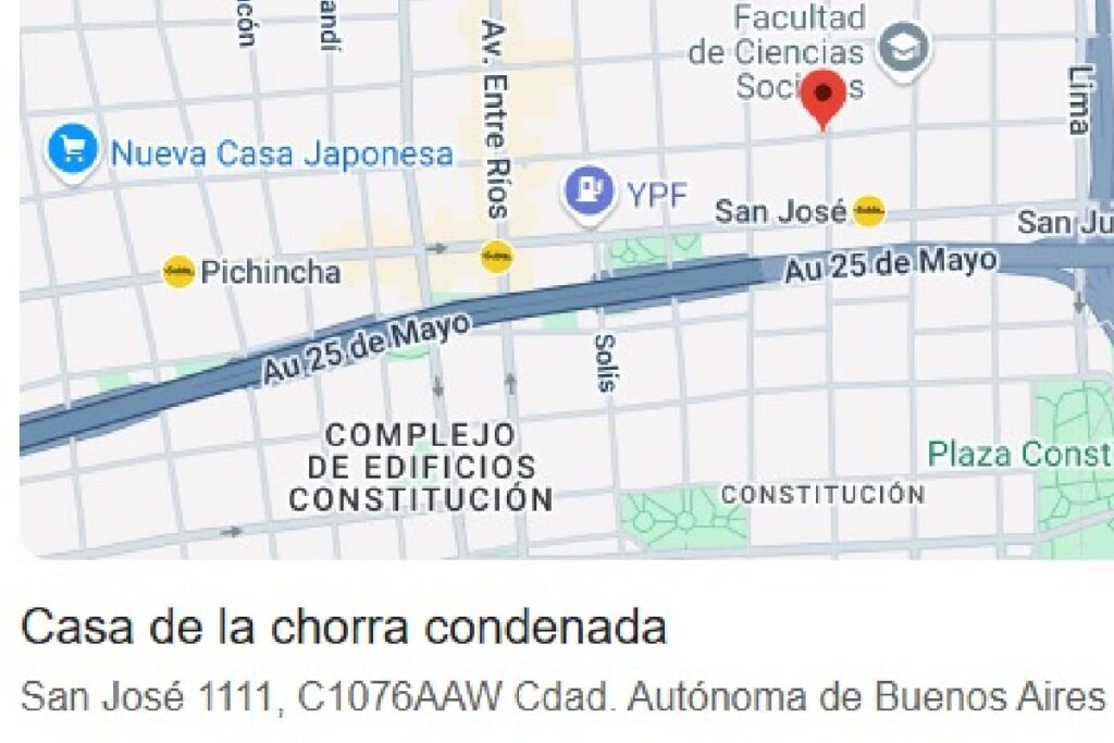 El domicilio de Cristina Kirchner en Google Maps figuró por horas como “Casa de la chorra condenada” y luego cambió a “Puerta de Hierro” imagen-4