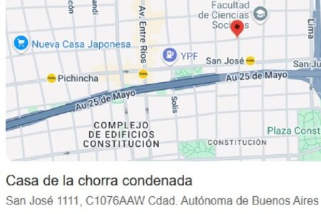 El domicilio de Cristina Kirchner en Google Maps figuró por horas como “Casa de la chorra condenada” y luego cambió a “Puerta de Hierro” imagen-8