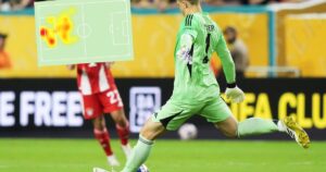 La posición de Neuer y su particular mapa de calor en Bayern-Boca imagen-2