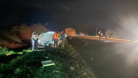 Un muerto y una herida tras violento choque en la Ruta 14 en San Vicente imagen-5