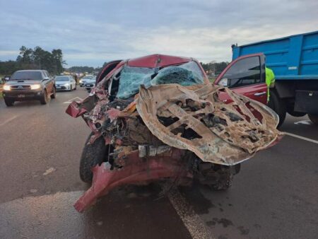 Siniestro vial en la ruta 12 entre un camión y una camioneta dejó lesionados imagen-20