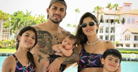 Leandro Paredes vive a pleno sus vacaciones en Miami: pádel con Agüero y look "matchy matchy" para ir a la playa en familia imagen-10