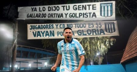 El pasacalle de Racing contra Gallardo y el significativo like de Maravilla Martínez imagen-23