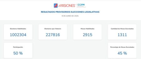 Misiones Elige: con casi la mitad de las mesas escrutadas, la Renovación se impone con el 32% imagen-6