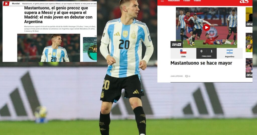 La reacción de la prensa española al debut de Mastantuono en la Selección: "El genio precoz que supera a Messi" imagen-42