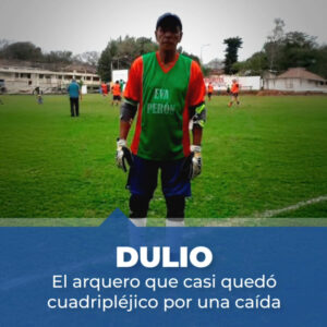 🥅⚽Dulio: el arquero al que una caída casi lo deja cuadripléjico⚽ imagen-1