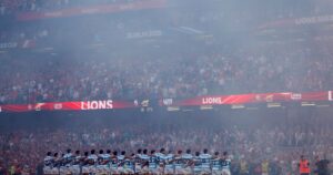 Video: la emoción de Los Pumas en el himno argentino vs. Lions en Irlanda imagen-1