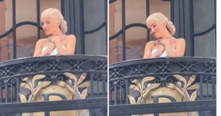 Rachel Zegler sorprendió al cantar en público "No llores por mí, Argentina" caracterizada como Eva Perón imagen-10