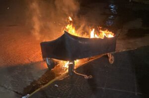 Incendiaron un contenedor de residuos en la vía pública imagen-1
