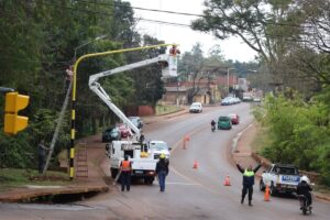 Eldorado: instalan semáforos en una transitada esquina del kilómetro 5 imagen-3