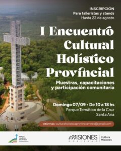 Ya se inscribe para el “I Encuentro Cultural Holístico Provincial” imagen-1