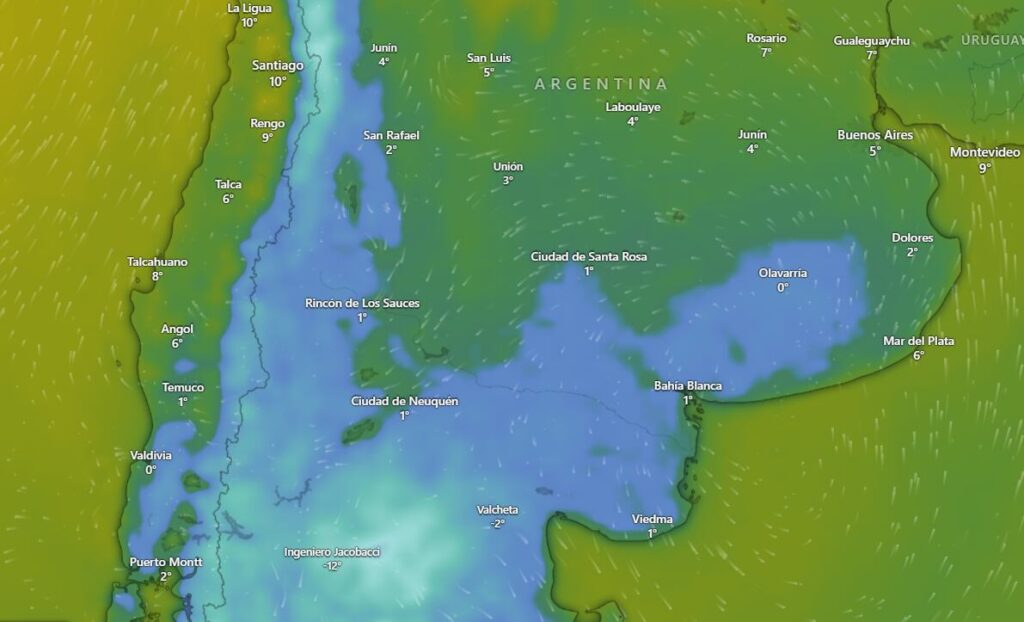 Hay alerta amarilla por frío extremo para este martes 22 de julio: las provincias afectadas imagen-5