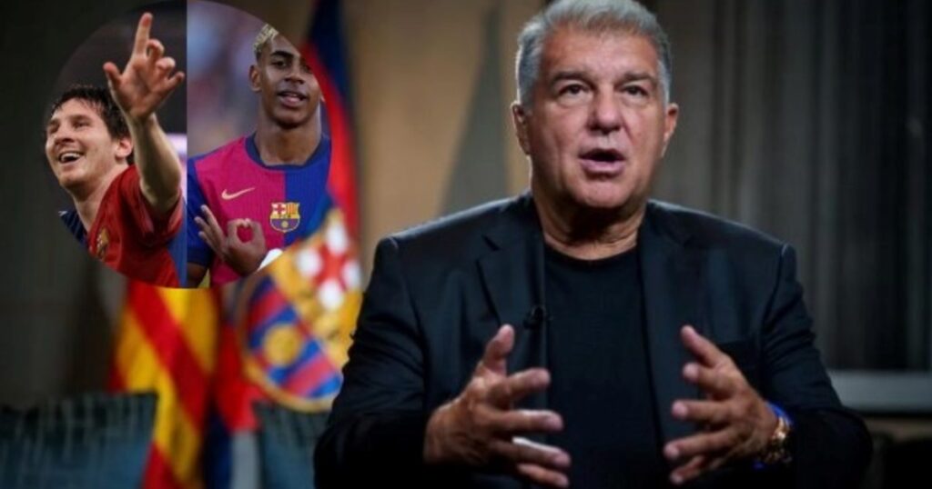 La comparación entre Lionel Messi y Lamine Yamal que hizo el presidente del Barcelona imagen-5