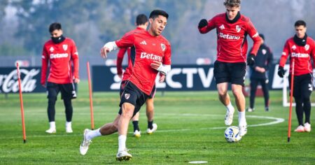 Maxi Salas tuvo su primer entrenamiento como jugador de River y tiene chances de debutar en el arranque del torneo imagen-8