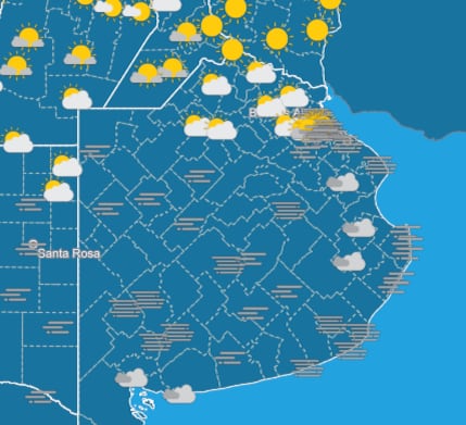 Pronóstico en AMBA, en vivo: Sol, humedad y las últimas noticias del tiempo este miércoles 30 de julio imagen-8