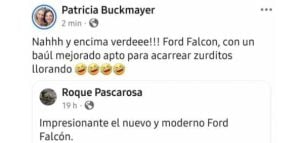 Misiones | Concejal electa en Montecarlo realizó un polémico posteo sobre un supuesto nuevo Ford Falcón verde y fue repudiada imagen-8