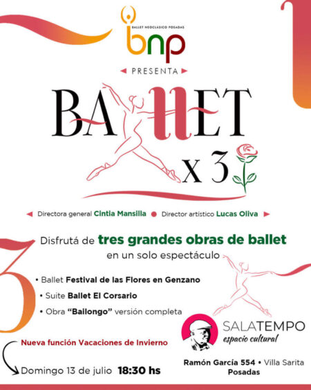El Ballet Neoclásico Posadas vuelve al escenario con «Ballet X 3» en el inicio de las vacaciones imagen-9