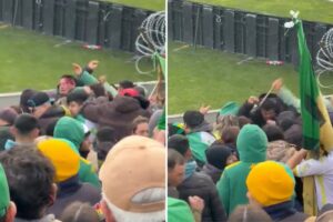 El video de la brutal pelea a cuchillazos entre hinchas de Aldosivi en Mar del Plata imagen-4