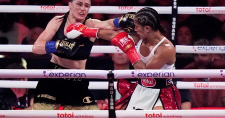 La velada de boxeo femenino más importante de la historia consagró a la irlandesa Katie Taylor y cerró la trilogía frente a Amanda Serrano imagen-7