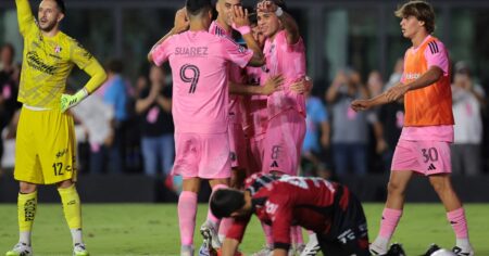 Video: gol polémico y conato de bronca, en el agónico triunfo de Inter Miami por Leagues Cup imagen-32