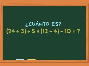 ¿Cuánto es (24 ÷ 3) + 5 × (12 - 4) - 10? El reto matemático que solo las mentes más rápidas pueden resolver en 30 segundos imagen-2