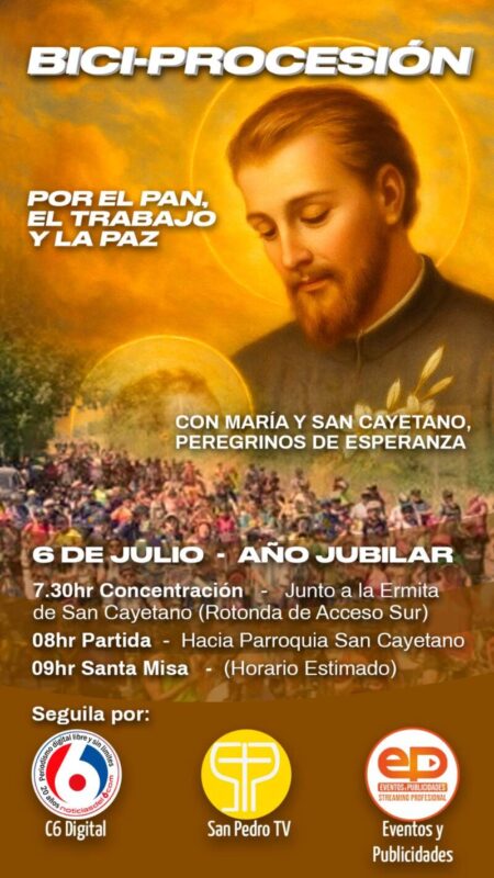Invitan a la «Biciprocesión» solidaria «por el pan, el trabajo y la paz» imagen-16
