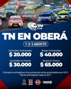 Las entradas para ver el TN en Oberá imagen-2