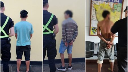 Tres detenidos por disturbios y agresión a la Policía en distintos puntos de Posadas imagen-11