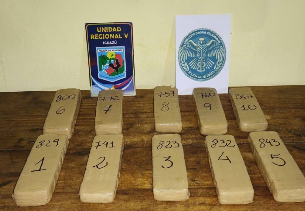 Wanda: hallaron más de 7 kilos de marihuana ocultos entre pinos en una zona rural imagen-4