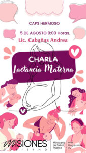 Semana Provincial y Mundial de la Lactancia Materna: «Dar prioridad a la lactancia materna: crear sistemas de apoyo sostenibles» con actividades en toda la provincia imagen-3