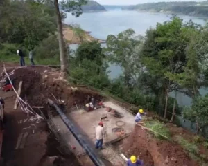 La toma de agua del río Paraná, en Montecarlo, está en su última etapa de construcción imagen-2