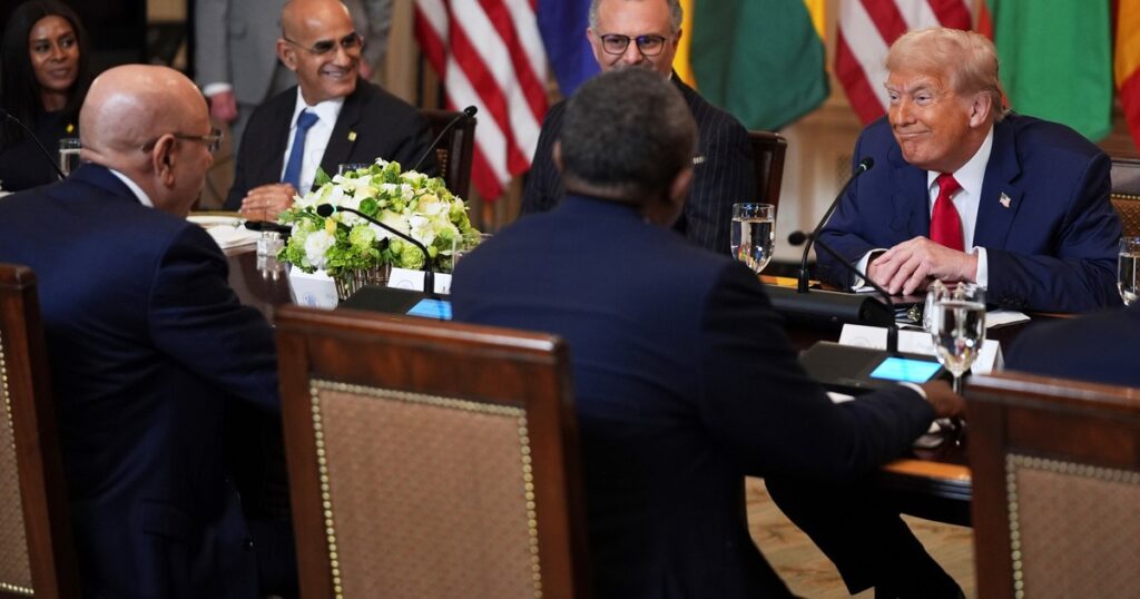 El insólito blooper de Donald Trump ante el presidente liberiano: le preguntó dónde había aprendido inglés, pese a que es la lengua oficial de Liberia imagen-5