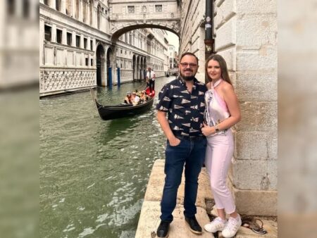 La diputada Heidy Schierse, de cumple con su esposo Diego Sartori en Venecia imagen-14