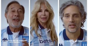 Video: Francella, Graciela Alfano, Furriel y otros famosos en la campaña de Racing imagen-1