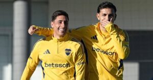 Video: los lujos de Paredes en la práctica de Boca y las sonrisas con Cavani imagen-2
