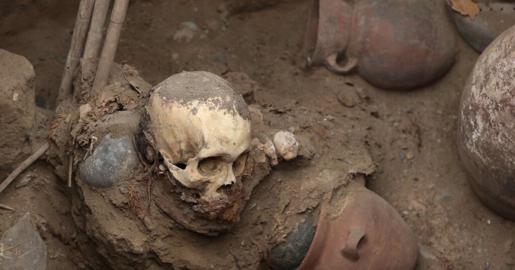Impresionante hallazgo: realizaban una obra de gas y encontraron una momia de más de 1.000 años de antigüedad imagen-5