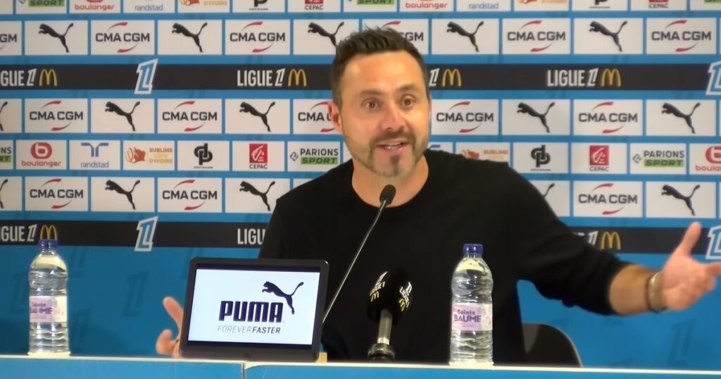"¡Llamá a tu agente!": la pelea viral entre De Zerbi y un jugador del Marsella que terminó en transferencia imagen-4