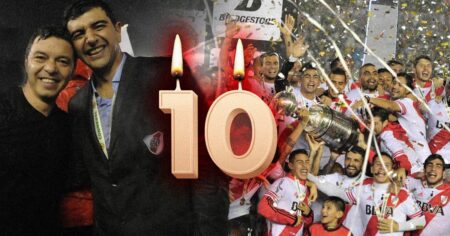 Aniversario histórico: una década de la primera Libertadores del ciclo Gallardo en River imagen-16