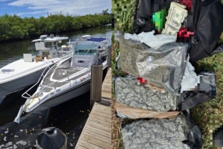 Usaron una hielera para transportar dólares y mercadería ilegal en un barco desde Florida, pero la CBP los descubrió imagen-9
