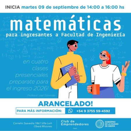 Curso de Matemáticas para ingresantes a la Facultad de Ingeniería en el Club de Emprendedores imagen-7