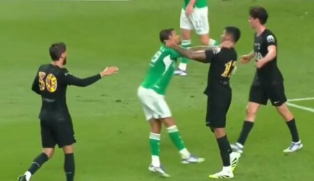 Cuti Romero fue protagonista por una pelea ¡en un partido amistoso! y tuvo una sentida despedida a Heung-Min Son imagen-10