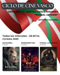 Vuelve el cine vasco a la Biblioteca Popular Posadas imagen-1
