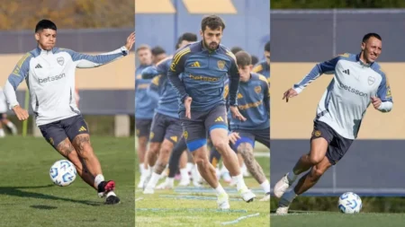 Las versiones cruzadas del entrenamiento de los borrados de Boca “en un poco de pasto sin marcar” - TyC Sports imagen-6