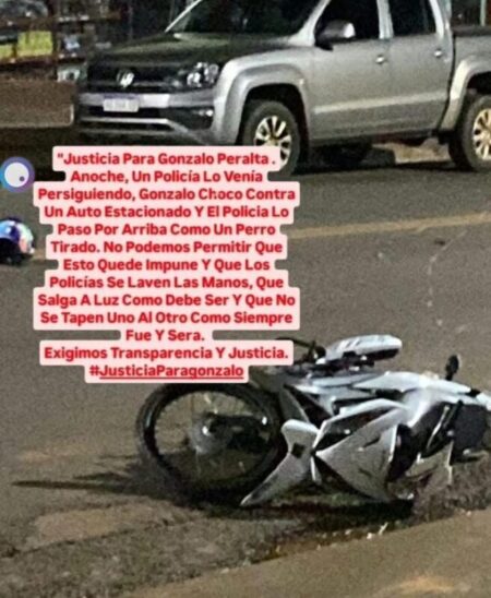 Versiones cruzadas y pedido de justicia por la muerte de un joven motociclista en Eldorado imagen-6