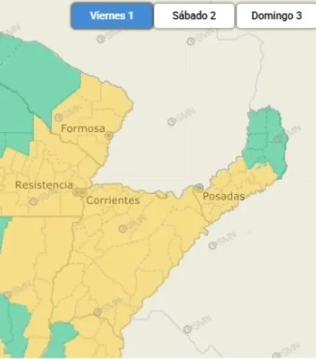 Continúa el alerta por fuertes ráfagas de viento en Corrientes y se esperan lluvias para el fin de semana imagen-19