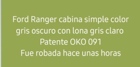 Montecarlo: reportan el robo de camioneta Ford Ranger imagen-6