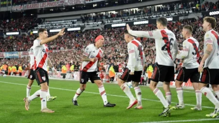 River se salvó del papelón y clasificó a cuartos de la Libertadores: reviví lo mejor - TyC Sports imagen-7