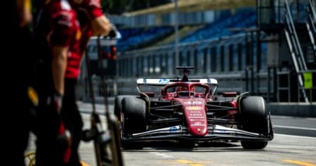 Video: así giró la Ferrari de Charles Leclerc en los test de Pirelli imagen-19