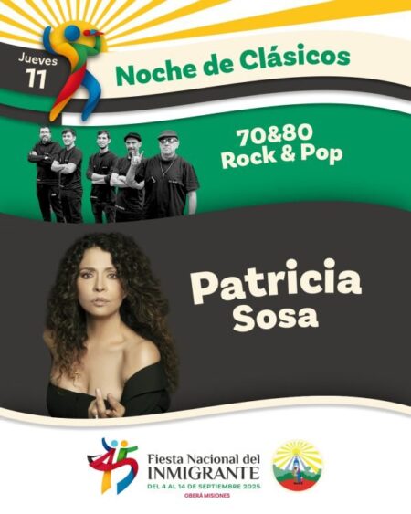 Patricia Sosa será la figura central en la “Noche de Clásicos” de la Fiesta del Inmigrante imagen-99