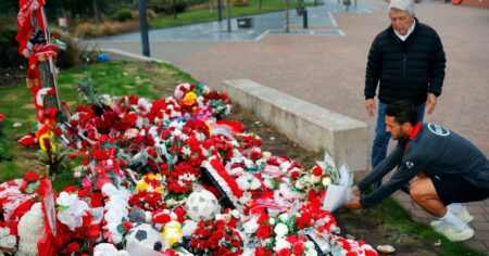 Antes de enfrentar al Liverpool, el Atlético de Madrid homenajeó a Diogo Jota imagen-12